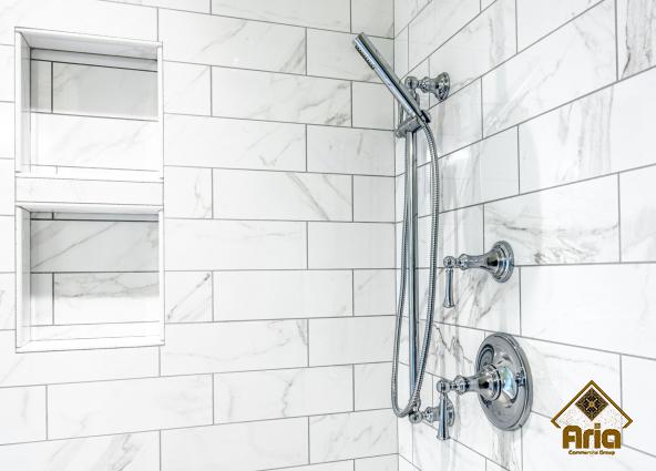 Can ceramic tile be used in a shower?