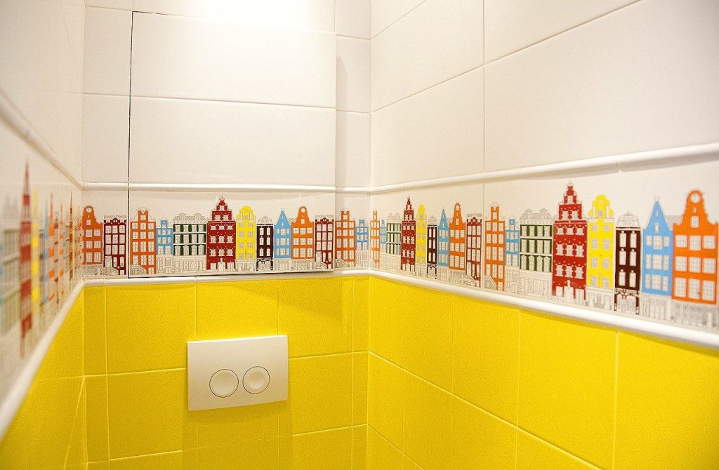 colorful and kid wall tile design