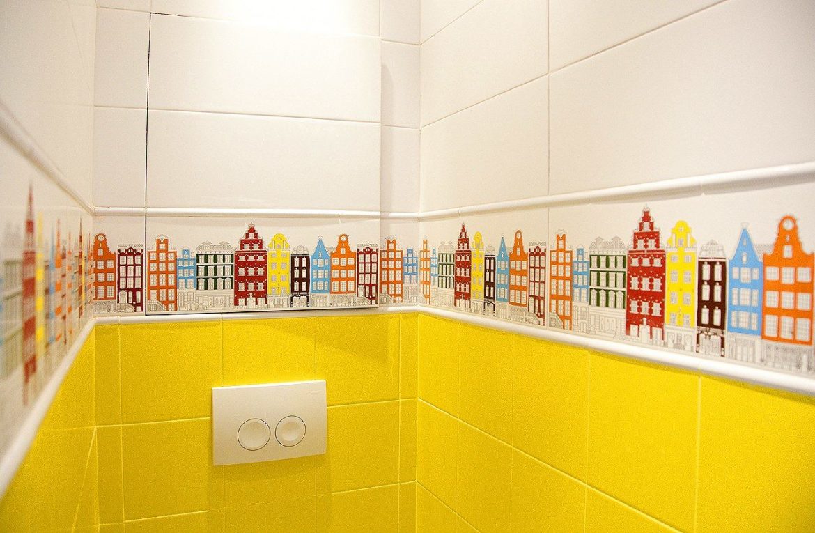 Colorful and kid wall tile design