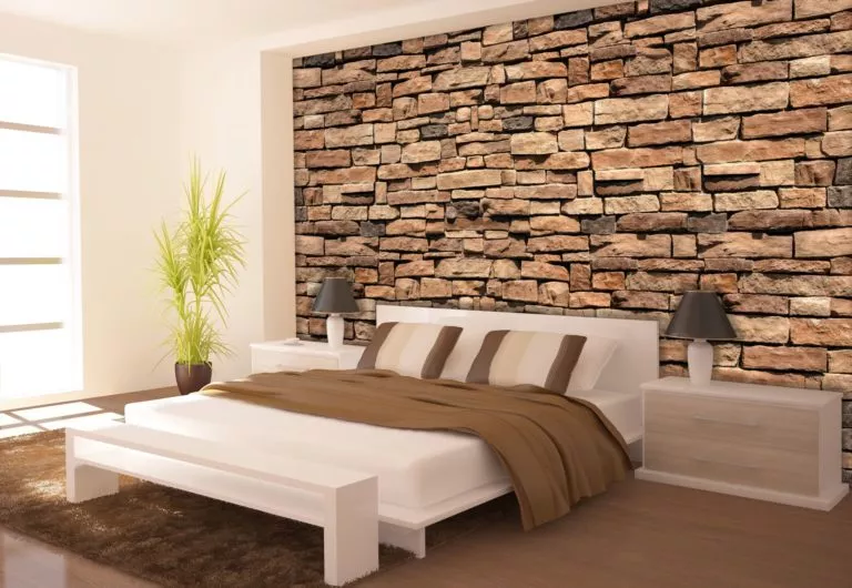 Brick wall tiles faux