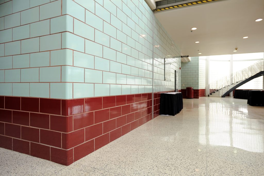 Glazed rectangular tiles