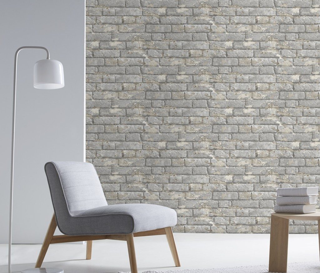 Exposed brick wall tiles