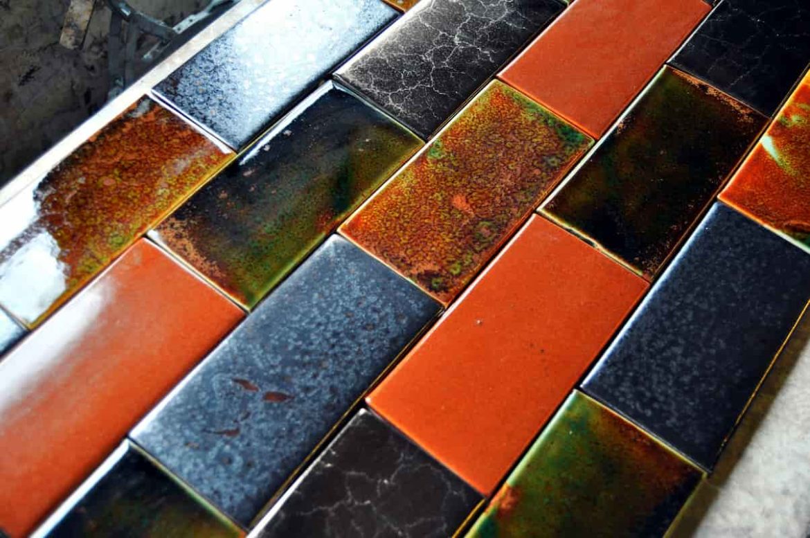 Different glazed tiles for fireplaces in freeze weather exterior applications