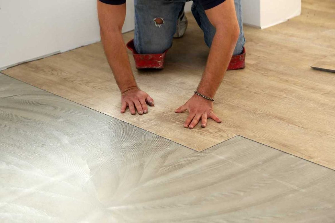 Floor tiles glue down with the best adhesive types