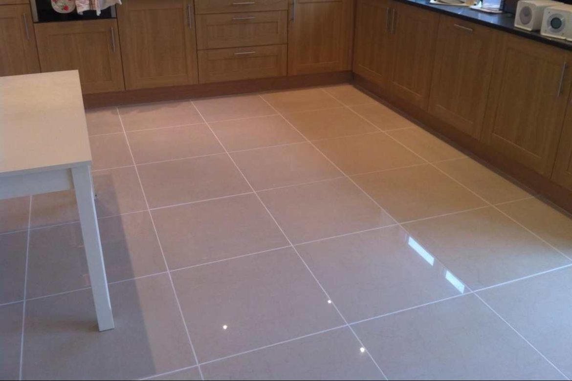 Loose floor tiles lifting in the kitchen